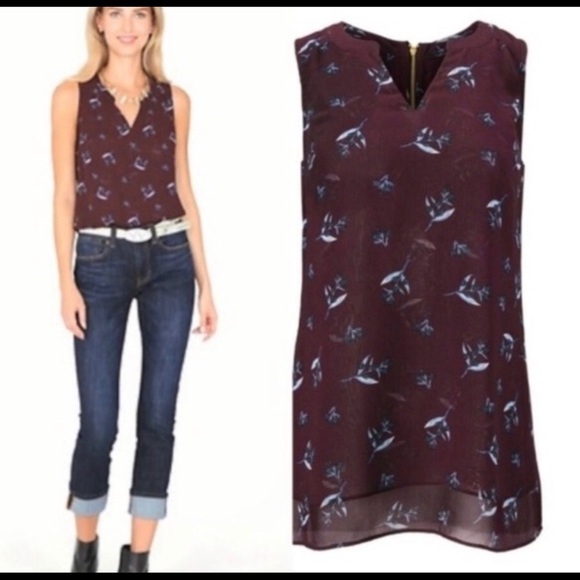 CAbi Tops - CAbi Bouquet #3444 Merlot Burgundy Maroon Sz M